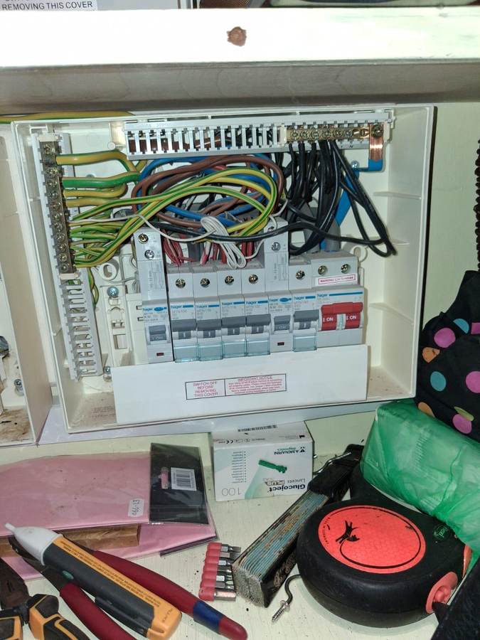 Residential care homes: Flat consumer unit tested and inspected